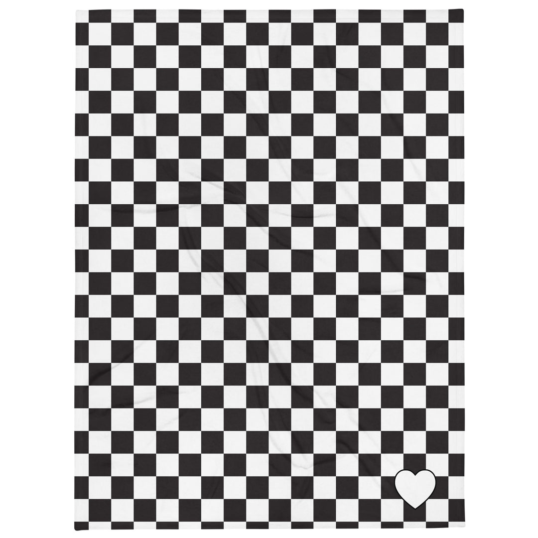 TWO TONE SKA CHECKER THROW BLANKET