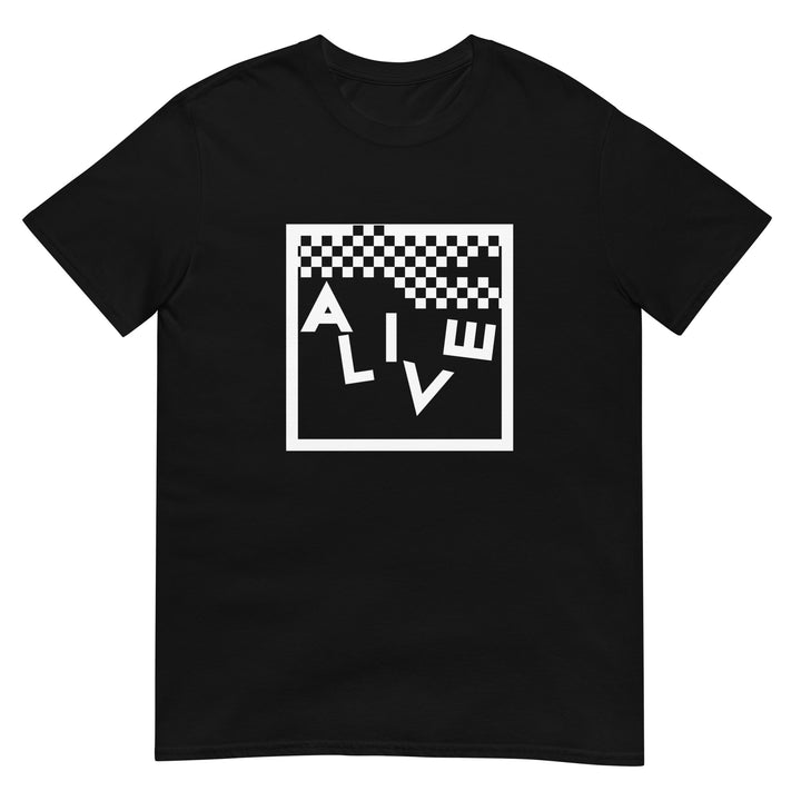 TWO TONE SKA "ALIVE" MEN'S RELAXED BLACK T-SHIRT