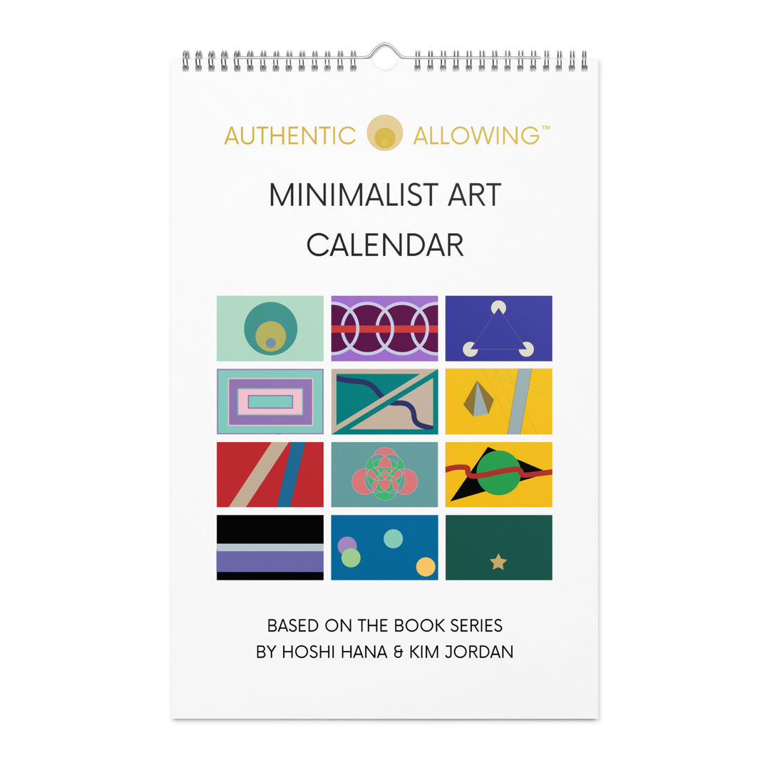 Wall calendar (2024)- Minimalist Art - Authentic Allowing Collection