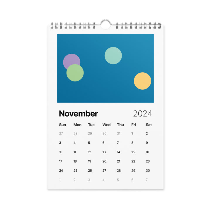 Wall calendar (2024)- Minimalist Art - Authentic Allowing Collection