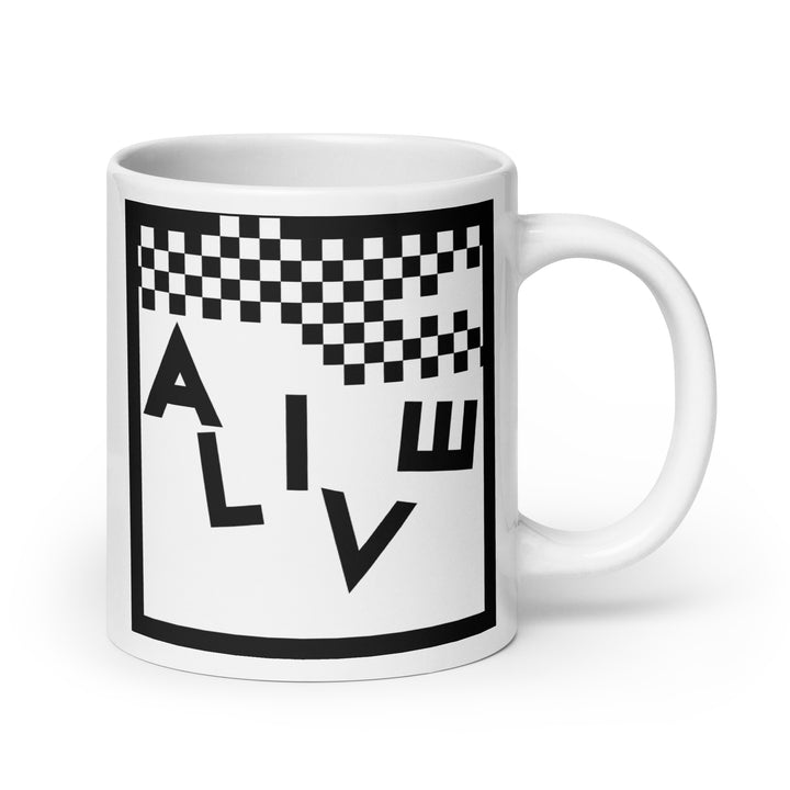 ALIVE MUG - TWO TONE SKA - BLACK AND WHITE - AUTHENTIC ALLOWING COLLECTION