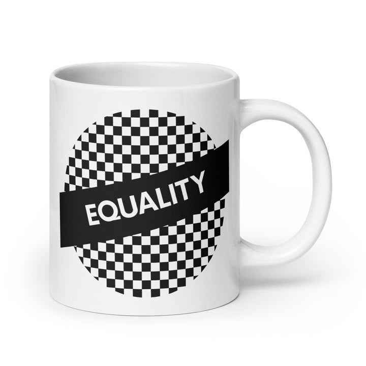 EQUALITY MUG - TWO TONE SKA - BLACK AND WHITE - AUTHENTIC ALLOWING COLLECTION