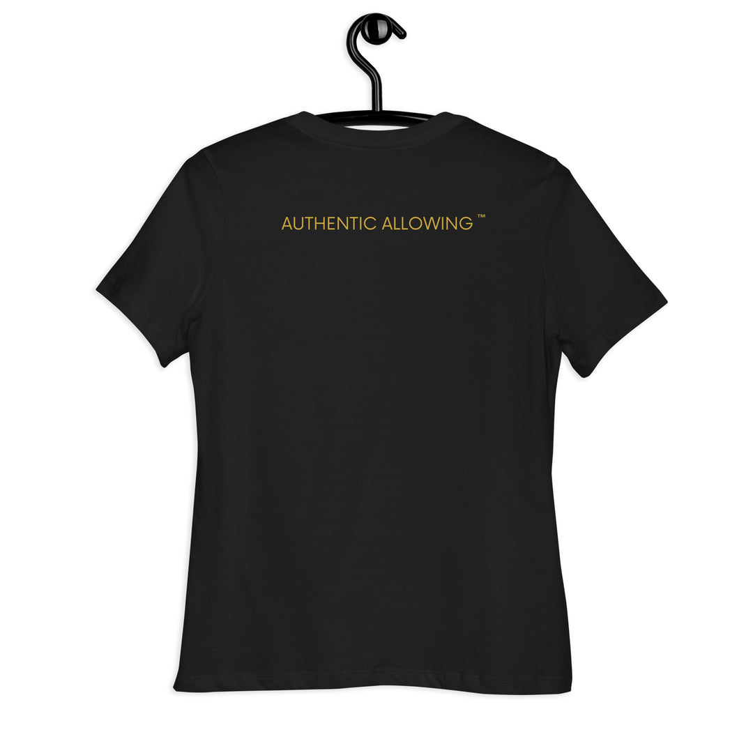 NEW - WOMEN'S RELAXED BLACK T-SHIRT - TWO TONE SKA - BLACK AND WHITE - AUTHENTIC ALLOWING COLLECTION