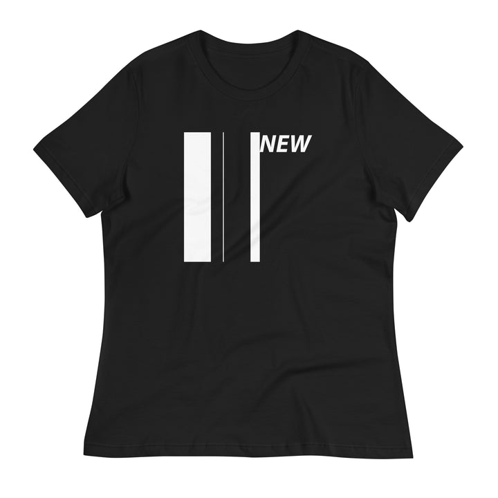 TWO TONE SKA NEW WOMEN'S RELAXED BLACK T-SHIRT