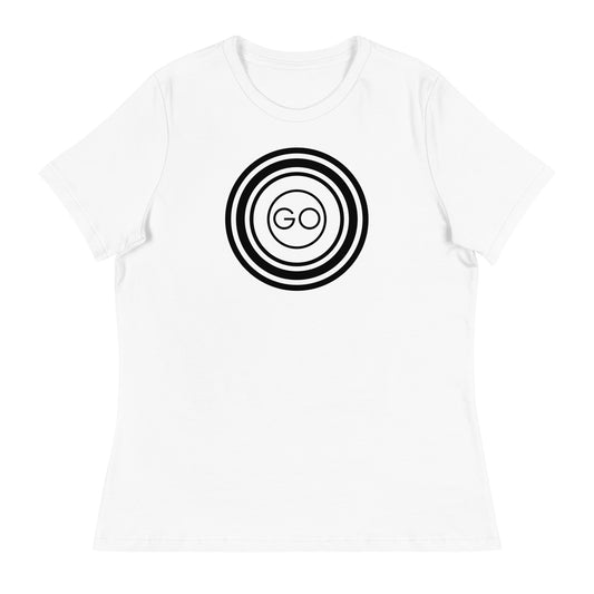 TWO TONE SKA GO Women's Relaxed WHITE T-Shirt