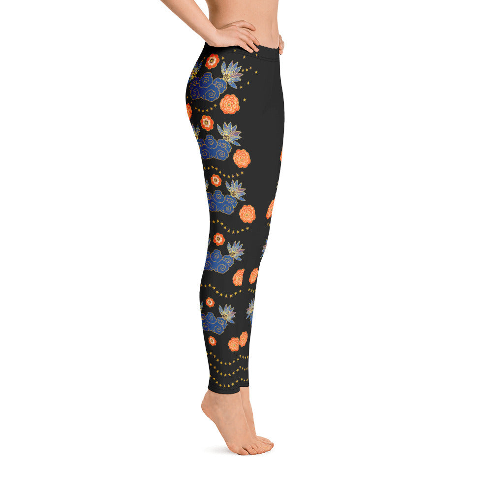 LETS ALL BE FRIENDS WOMEN'S XS-XL BLACK Leggings