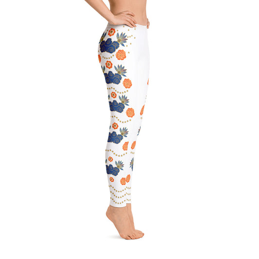 LETS ALL BE FRIENDS WOMEN'S XS-XL WHITE Leggings product image, right view