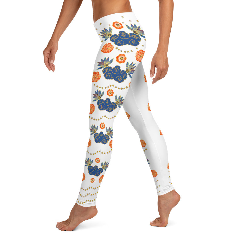 LETS ALL BE FRIENDS WOMEN'S XS-XL WHITE Leggings