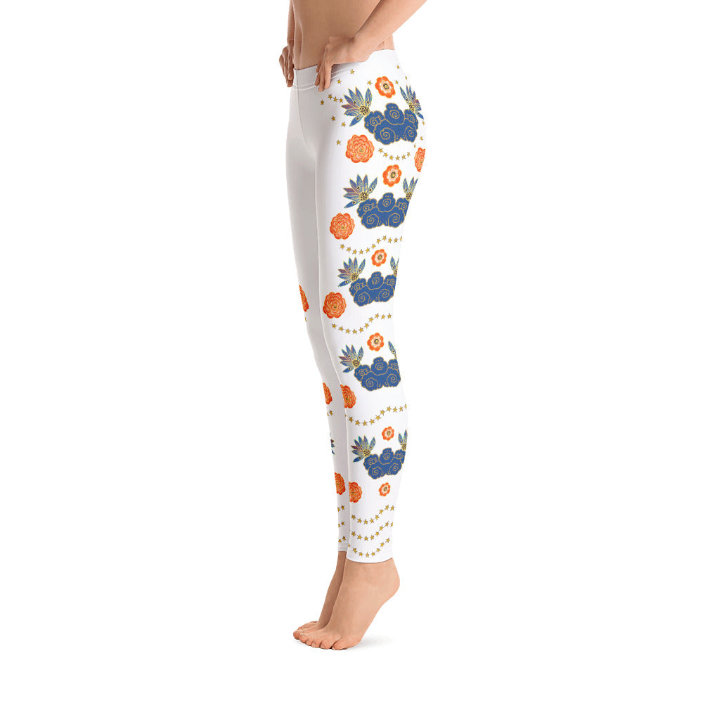 LETS ALL BE FRIENDS WOMEN'S XS-XL WHITE Leggings