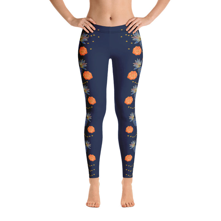 LETS ALL BE FRIENDS WOMEN'S XS-XL NAVYLeggings