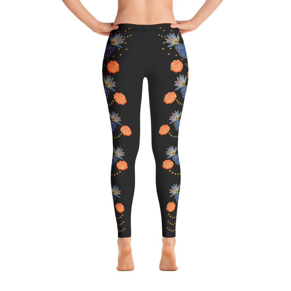 LETS ALL BE FRIENDS WOMEN'S XS-XL BLACK Leggings