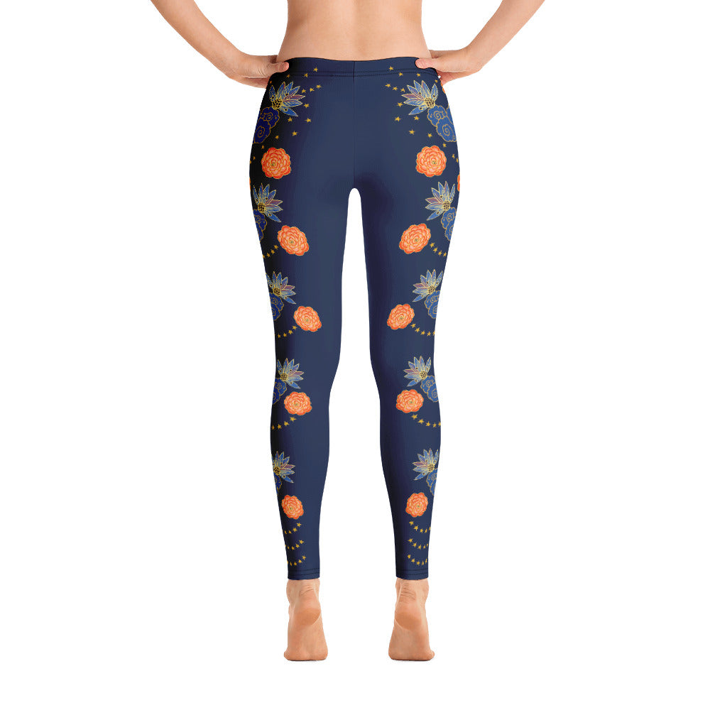 LETS ALL BE FRIENDS WOMEN'S XS-XL NAVYLeggings