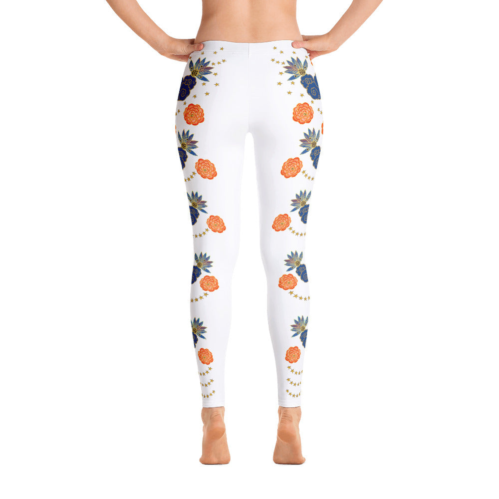 LETS ALL BE FRIENDS WOMEN'S XS-XL WHITE Leggings