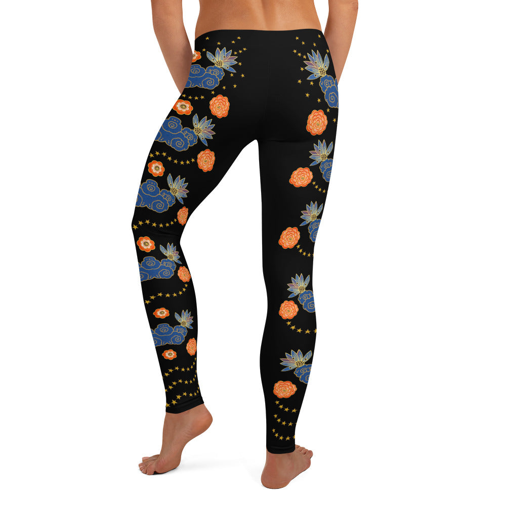 LETS ALL BE FRIENDS WOMEN'S XS-XL BLACK Leggings