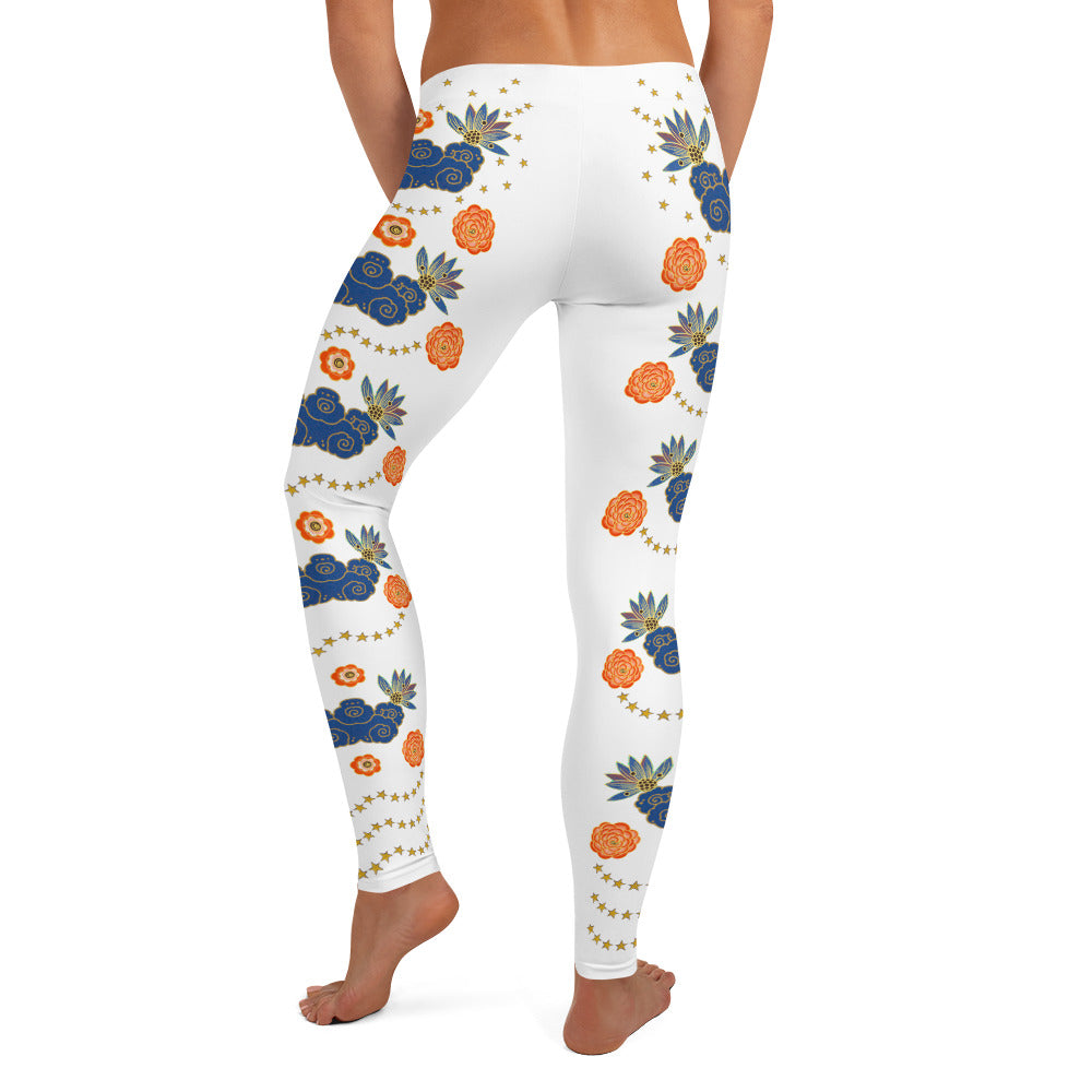 LETS ALL BE FRIENDS WOMEN'S XS-XL WHITE Leggings