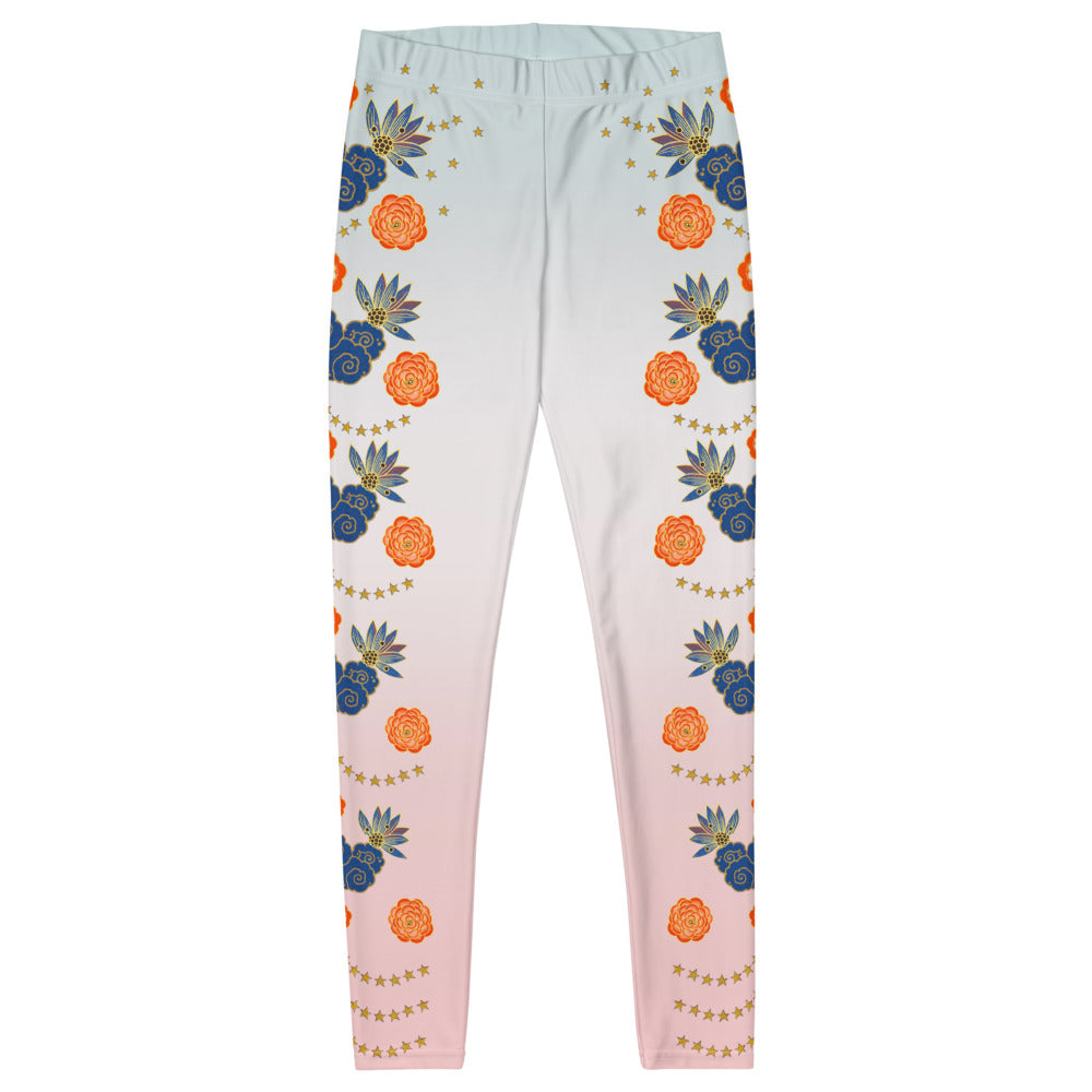 LETS ALL BE FRIENDS WOMEN'S XS-XL PINK & BLUE Leggings