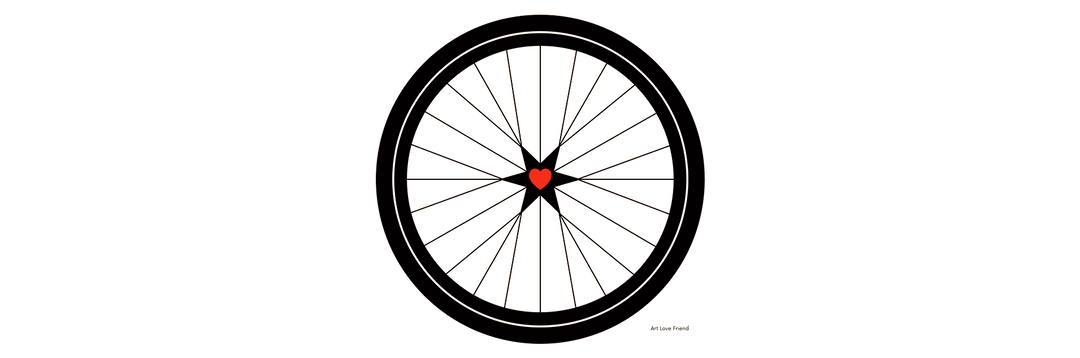 BICYCLE LOVE - Museum-quality Art Print