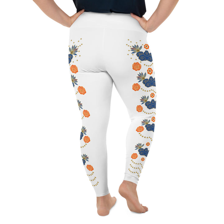 LETS ALL BE FRIENDS WOMEN'S 2XL-6XL WHITE Leggings