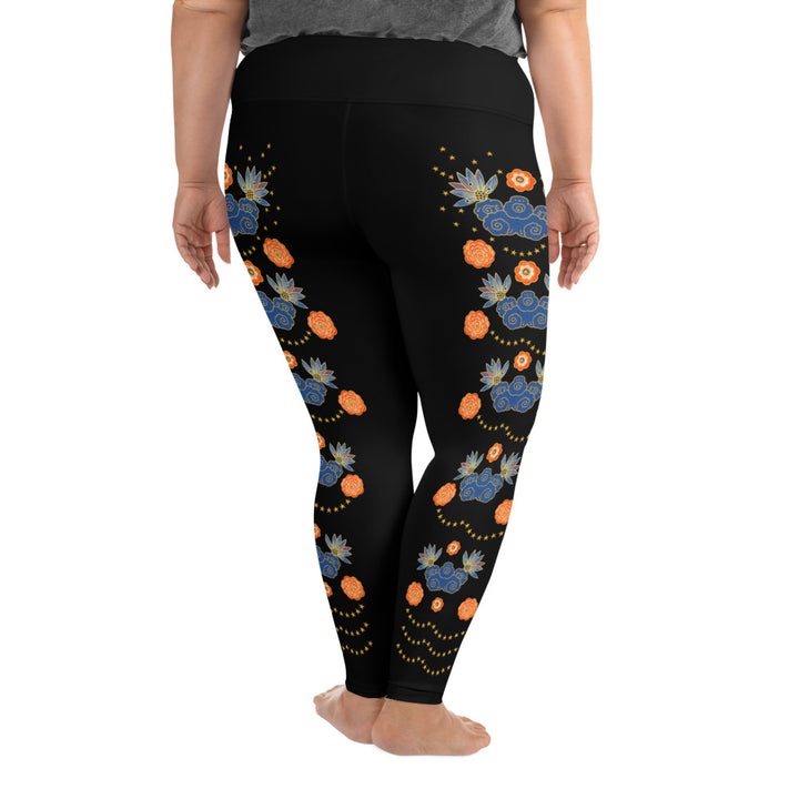 LETS ALL BE FRIENDS WOMEN'S 2XL-6XL BLACK Leggings