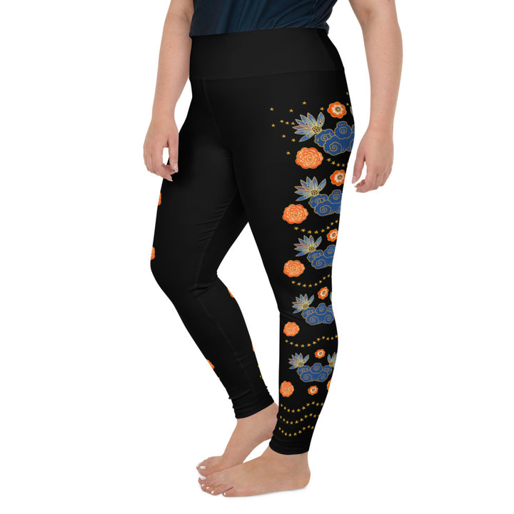 LETS ALL BE FRIENDS WOMEN'S 2XL-6XL BLACK Leggings