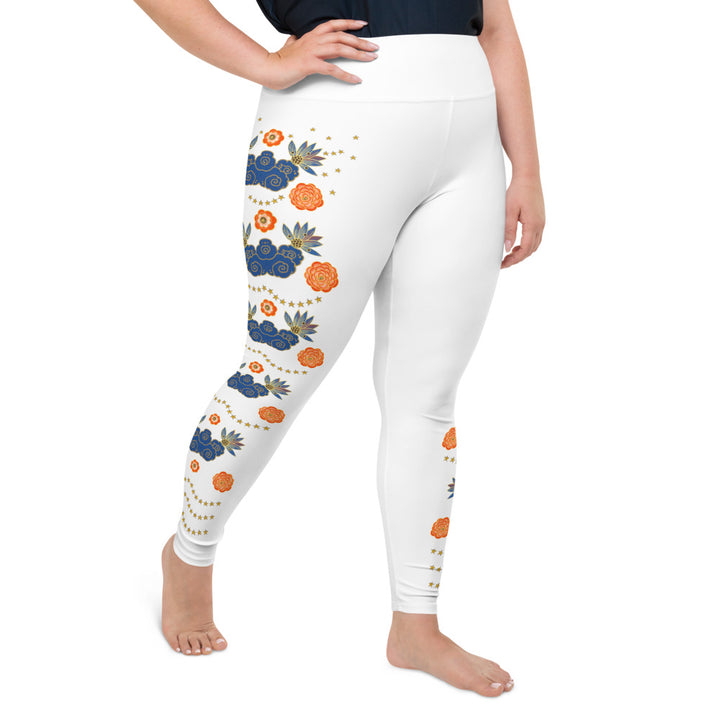 LETS ALL BE FRIENDS WOMEN'S 2XL-6XL WHITE Leggings