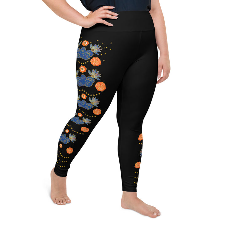 LETS ALL BE FRIENDS WOMEN'S 2XL-6XL BLACK Leggings