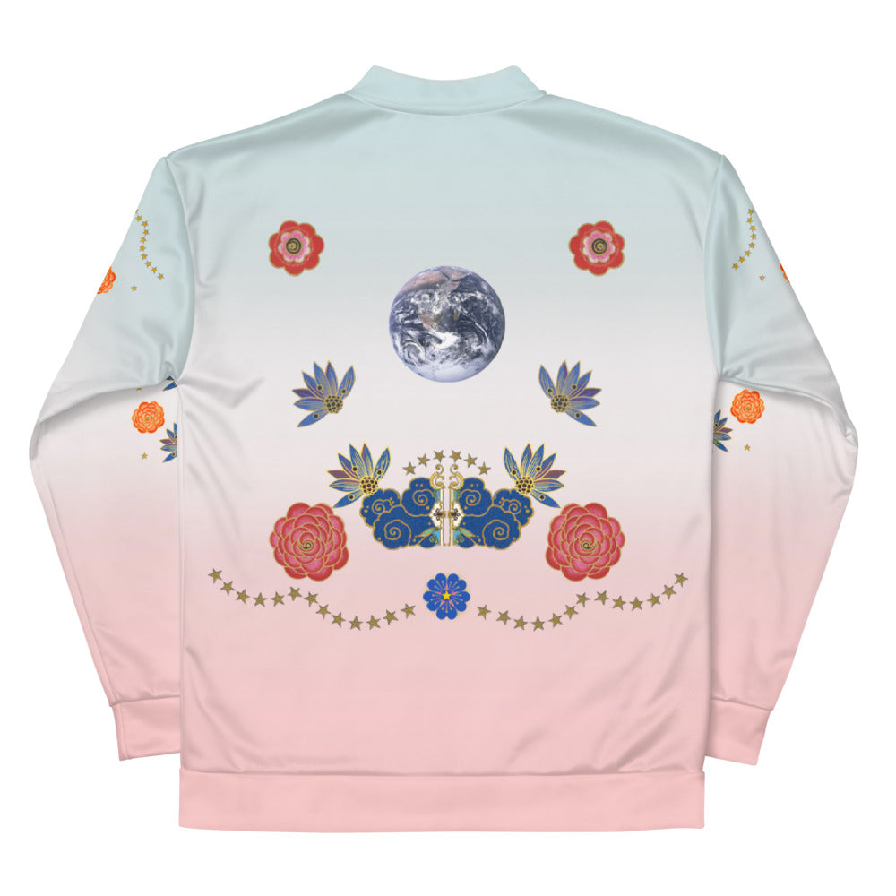 LETS ALL BE FRIENDS PINK & BLUE Bomber Jacket