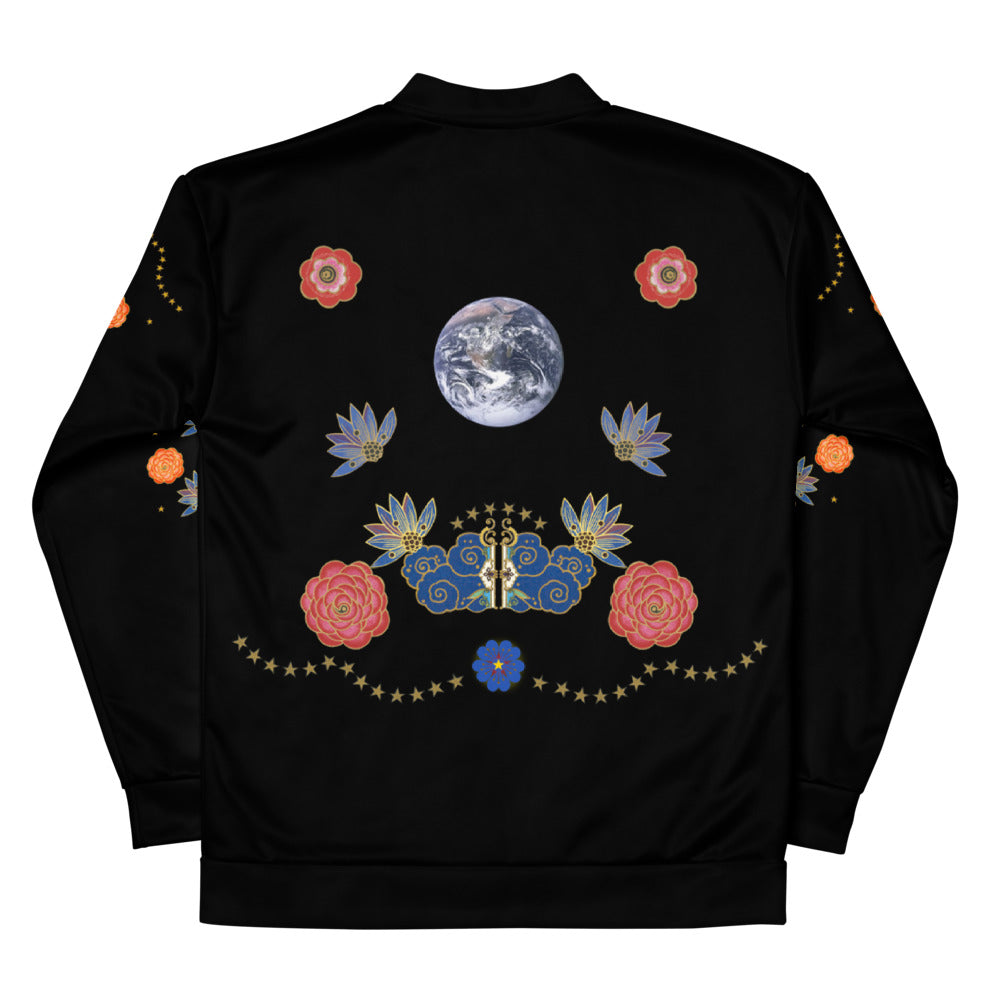 LETS ALL BE FRIENDS BLACK Bomber Jacket