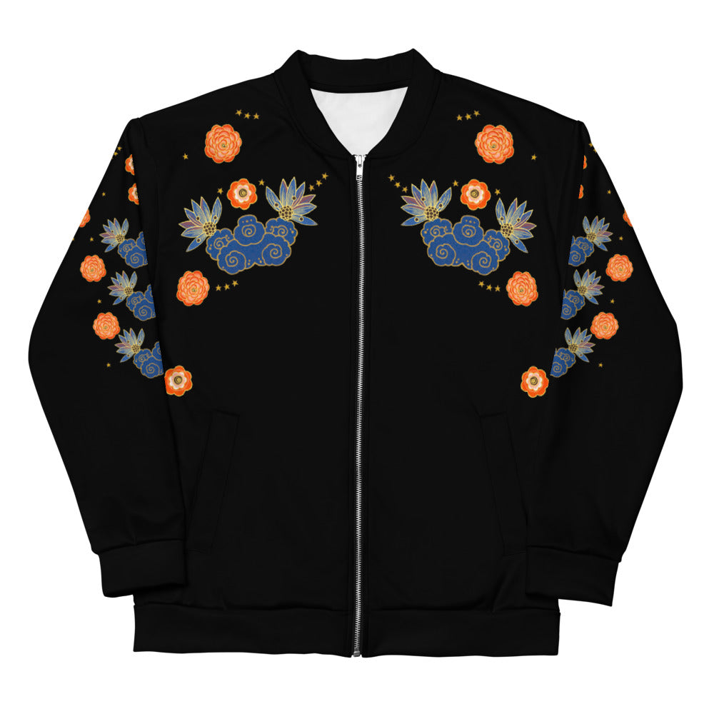 LETS ALL BE FRIENDS BLACK Bomber Jacket