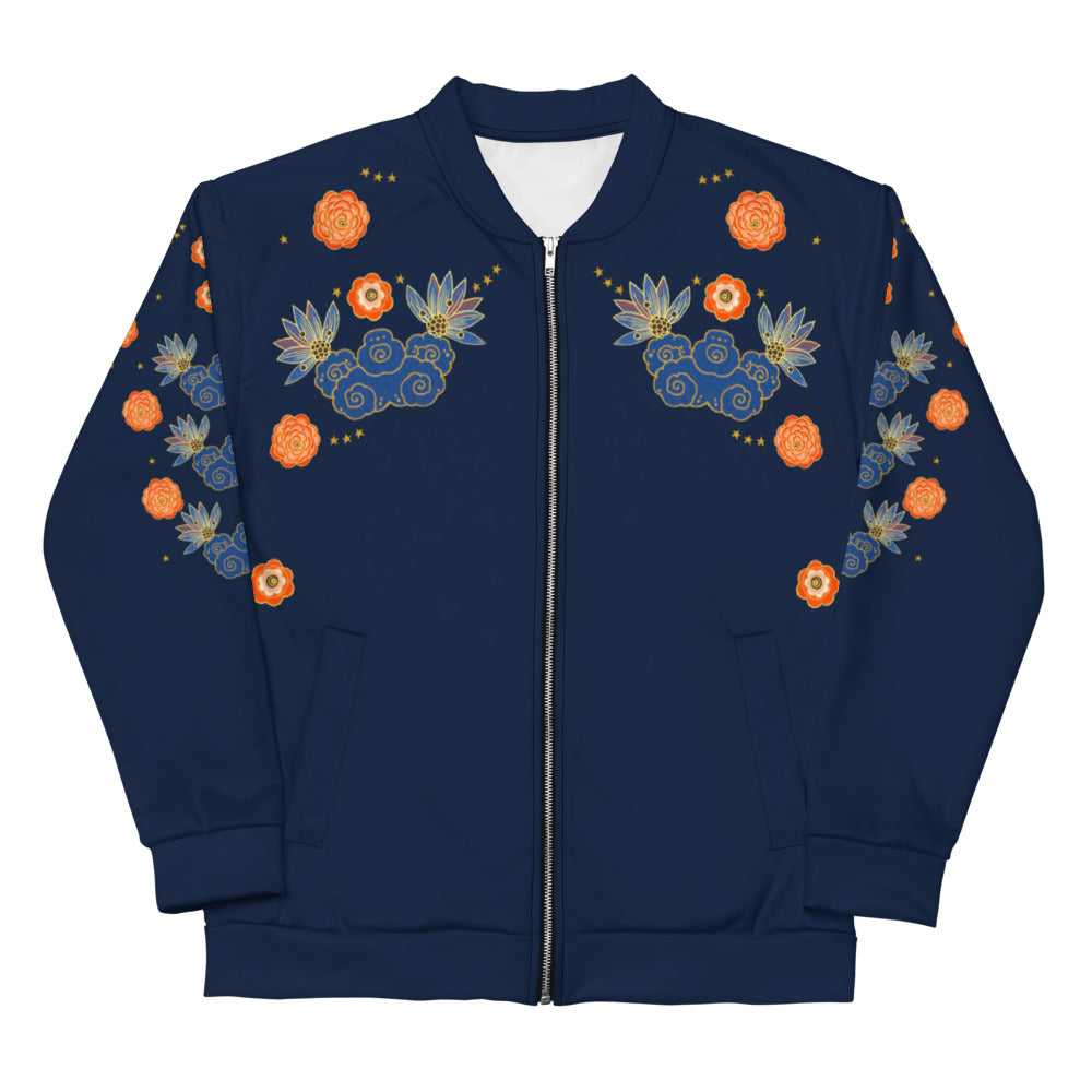 LETS ALL BE FRIENDS NAVY Bomber Jacket