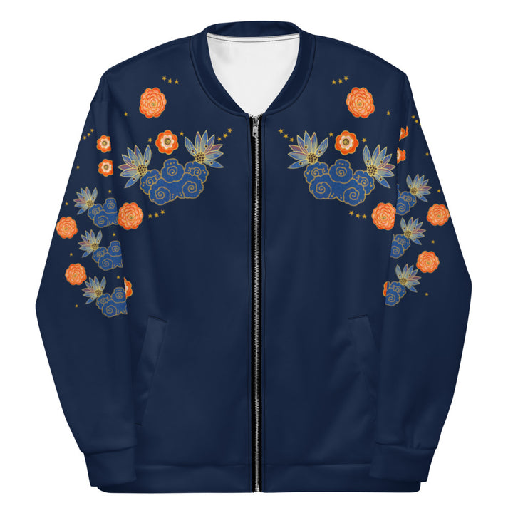 LETS ALL BE FRIENDS - NAVY - Unisex Bomber Jacket