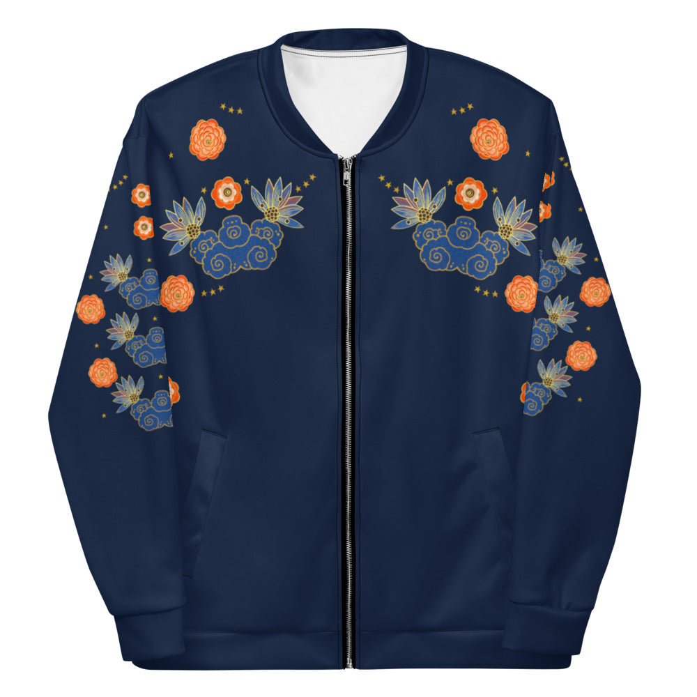 LETS ALL BE FRIENDS NAVY Bomber Jacket