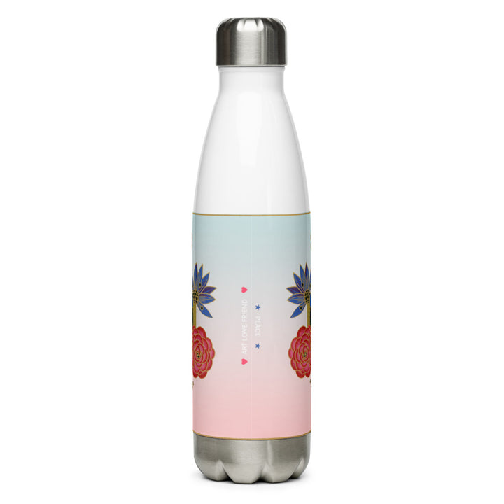 LETS ALL BE FRIENDS Stainless Steel Water Bottle