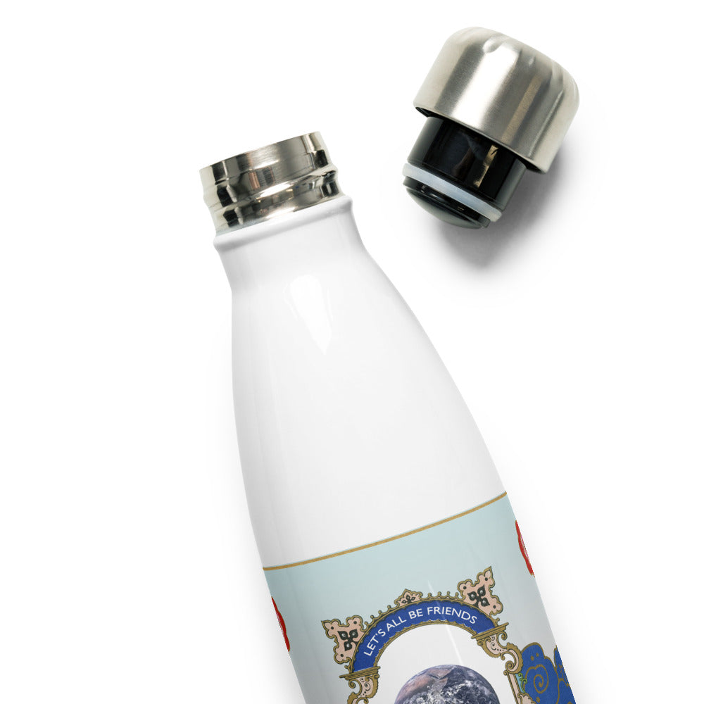 LETS ALL BE FRIENDS - Stainless Steel Water Bottle