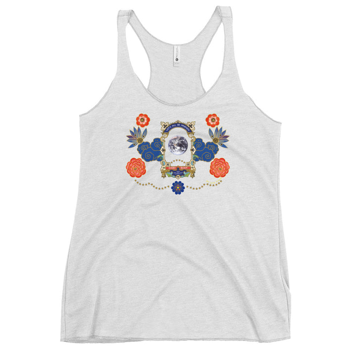 LETS ALL BE FRIENDS Women's Racerback Tank